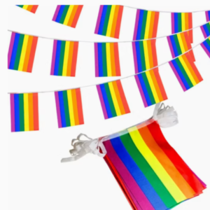 Rainbow Pride Flag 25 Strings Set | LGBTQ+ Celebration & Event Decoration