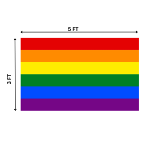 Pride rainbow flag