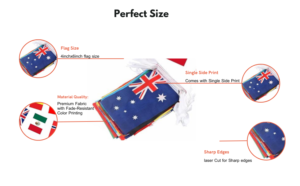 100 Countries String Flag