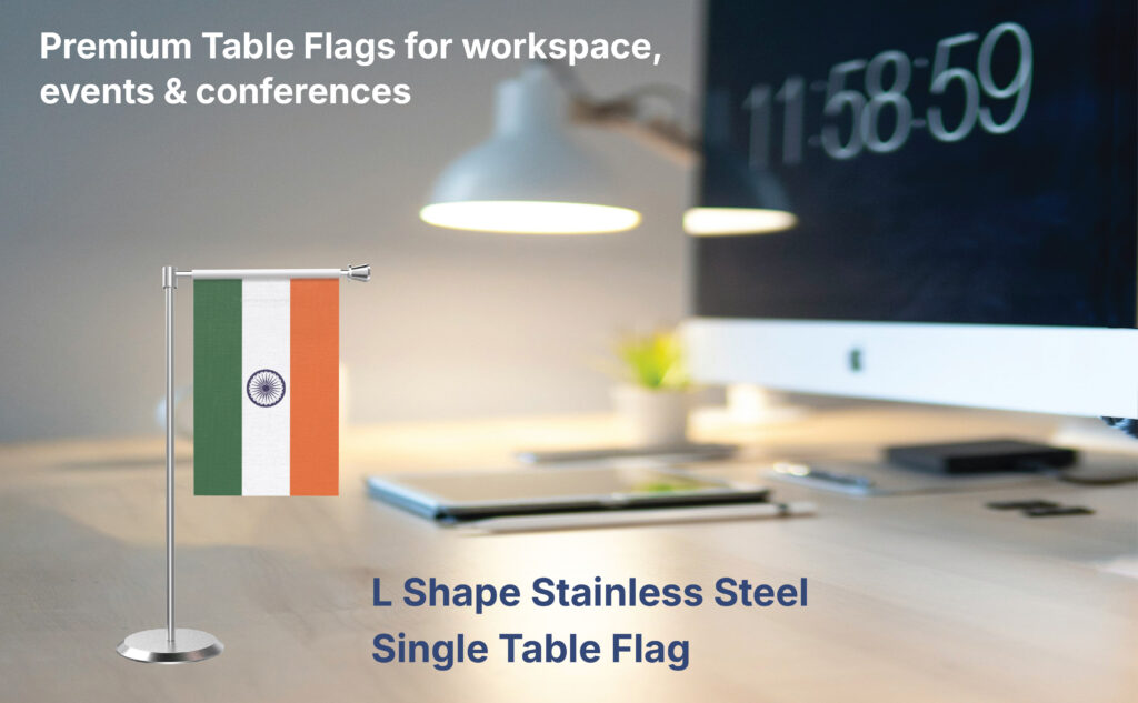 L Shape table Flag