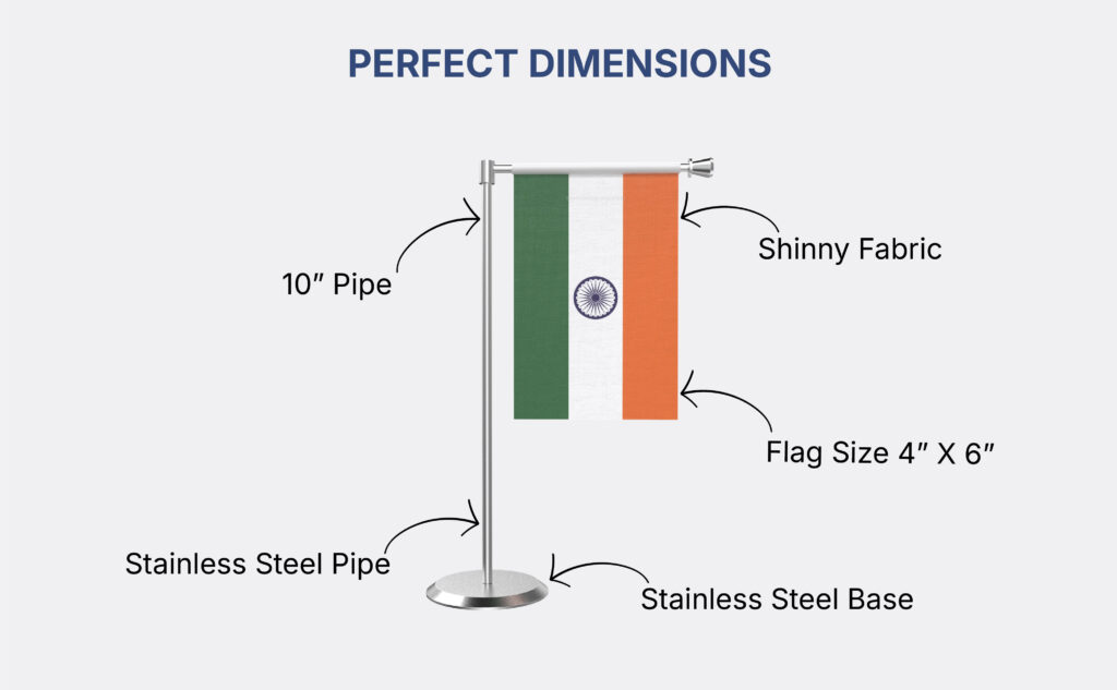 L Shape table Flag