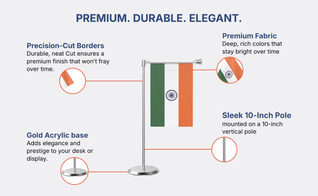 L Shape table Flag