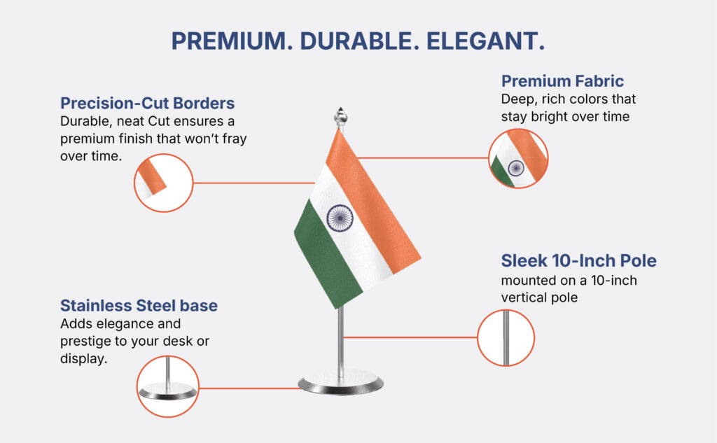 Table flag for office desk