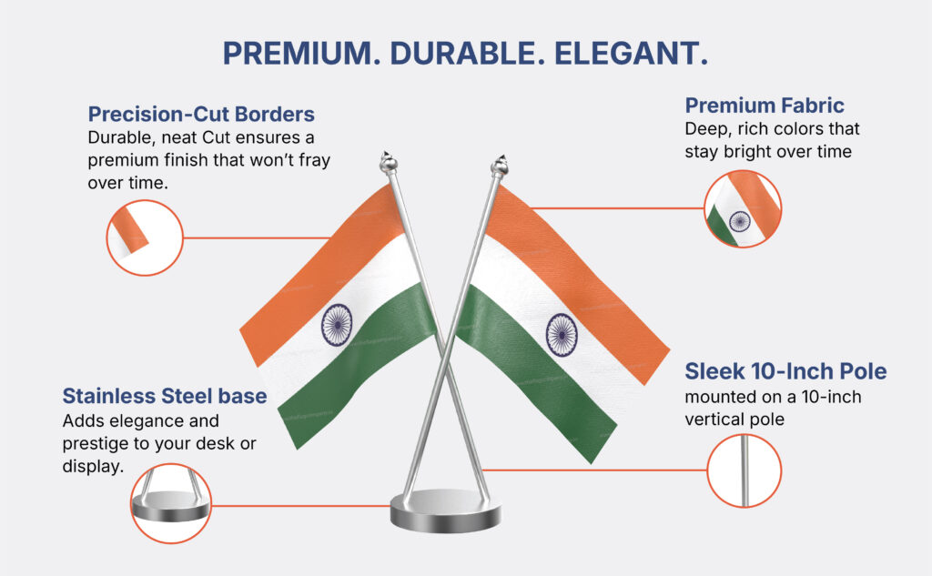Stainless Steel Table Flag