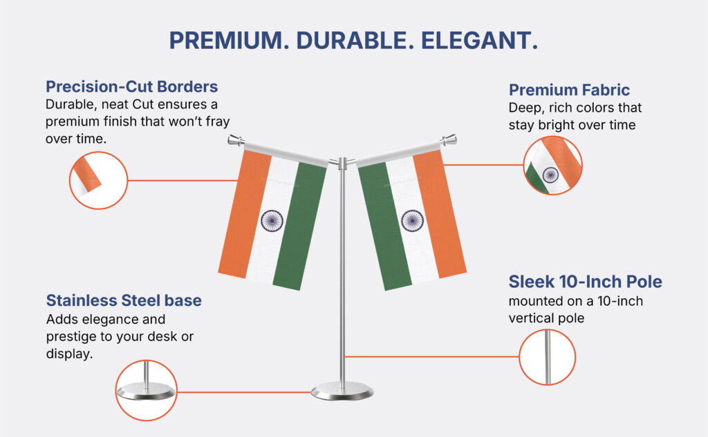 Y Shape Table Flag