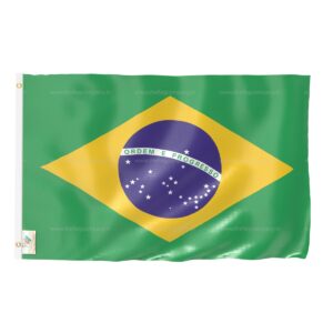 Brazil National Flag - 2ftx3ft Outdoor Flag for Homes, Offices & Events