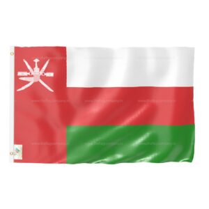 Oman National Flag - 2ftx3ft Outdoor Flag for Homes, Offices & Events