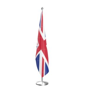 UK National Flag – Indoor Pole Set | Premium Indoor Display Flag with Stand