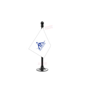 AAI (Airport Authority of India) Flag Stand for Car Dashboard-Single Black Plastic | Car Decoration