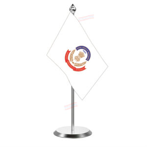 CBI Central Bureau of Investigation Flag with Stainless Steel Pole & Base Table Miniature Flag