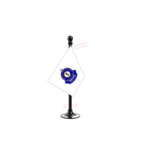 CBIC (Central Board of Indirect Taxes & Customs) Flag Stand for Car Dashboard-Single Black Plastic | Car Decoration