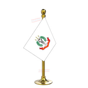 IMA (Indian Medical Association) Flag Stand for Car Dashboard-Single Gold Plastic | Car Decoration