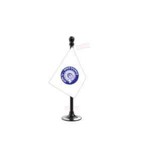Indian Railways Flag Stand for Car Dashboard-Single Black Plastic | Car Decoration