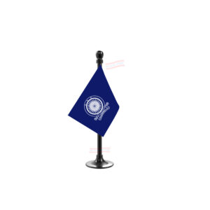 IAS (Indian Administrative Service) Flag Stand for Car Dashboard-Single Black Plastic | Car Decoration