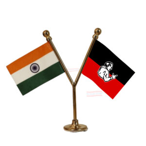 AIADMK Car Dashboard Flag | Y Shape Stainless Steel Dashboard Flag |