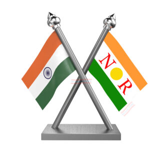 AINRC Car Dashboard Flag | Cross Stainless Steel Dashboard Flag |