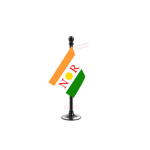 AINRC Car Dashboard Flag | Single Black Acrylic Dashboard Flag |