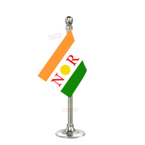 AINRC Car Dashboard Flag | Single Silver Acrylic Dashboard Flag |