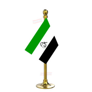 AIUDF (All India United Democratic Front) Car Dashboard Flag | Single Gold Acrylic Dashboard Flag |