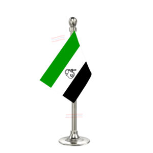 AIUDF (All India United Democratic Front) Car Dashboard Flag | Single Silver Acrylic Dashboard Flag |