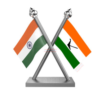 BPF (Bodoland People's Front) Car Dashboard Flag | Cross Stainless Steel Dashboard Flag |