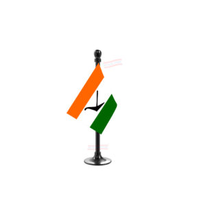 BPF (Bodoland People's Front) Car Dashboard Flag | Single Black Acrylic Dashboard Flag |