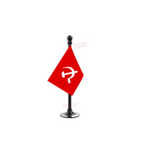 CPIM (Communist Party of India) Car Dashboard Flag | Single Black Acrylic Dashboard Flag |