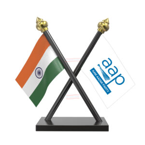 AAP Car Dashboard Flag | Cross Acrylic Dashboard Flag |