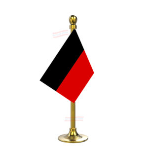 DMK (Dravida Munnetra Kazhagam) Car Dashboard Flag | Single Gold Acrylic Dashboard Flag |