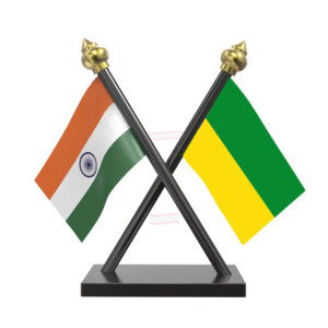 IPFT (Indigenous People's Front of Tripura) Car Dashboard Flag | Cross Acrylic Dashboard Flag |