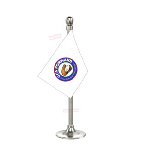 GFP (Goa Forward Party) Car Dashboard Flag | Single Silver Acrylic Dashboard Flag |