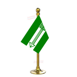 JDU (Janata Dal United ) Car Dashboard Flag | Single Gold Acrylic Dashboard Flag |