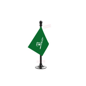 JKPDP (Jammu & Kashmir Democratic Party) Car Dashboard Flag | Single Black Acrylic Dashboard Flag |