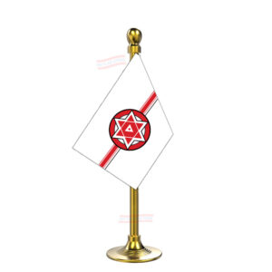 Jansena Party Car Dashboard Flag | Single Gold Acrylic Dashboard Flag |