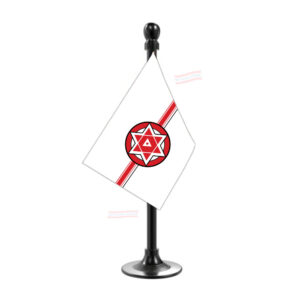 Jansena Party Car Dashboard Flag | Single Black Acrylic Dashboard Flag |