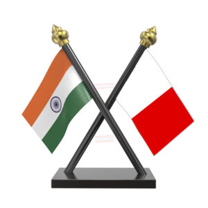 KCP Kerala Congress Party Car Dashboard Flag | Cross Acrylic Dashboard Flag |