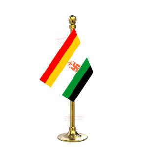 Jainsm Flag Stand for Car Dashboard-Single Gold Plastic | Car Decoration