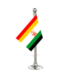 Jainsm Flag Stand for Car Dashboard-Single Silver Plastic | Car Decoration